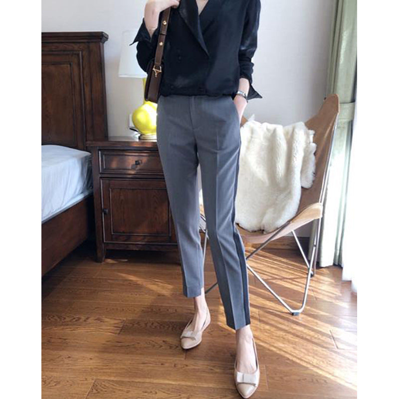 Dame elegant jakkesæt bukser med moderne kontraster og perfekt pasform Stilla