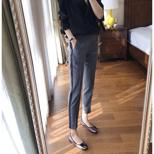 Dame elegant jakkesæt bukser med moderne kontraster og perfekt pasform Stilla