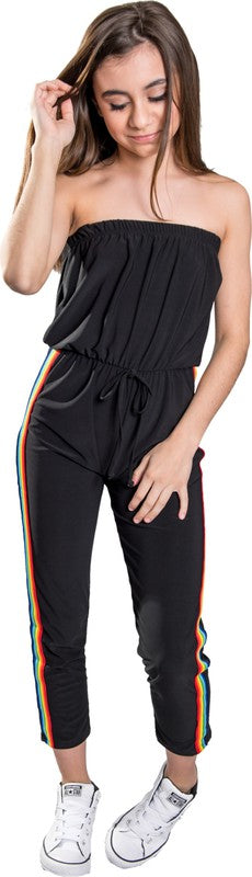 Stilla | Rainbow Stripe Side Jumpsuit