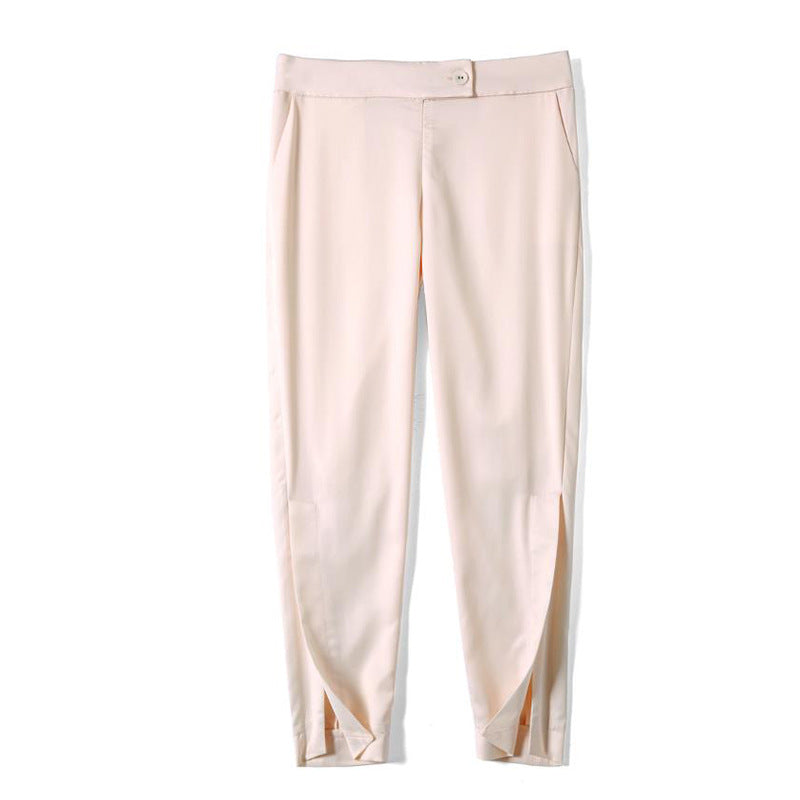 Dame elegant Couture-bukser med sidelæg og kvalitetsstof Stilla