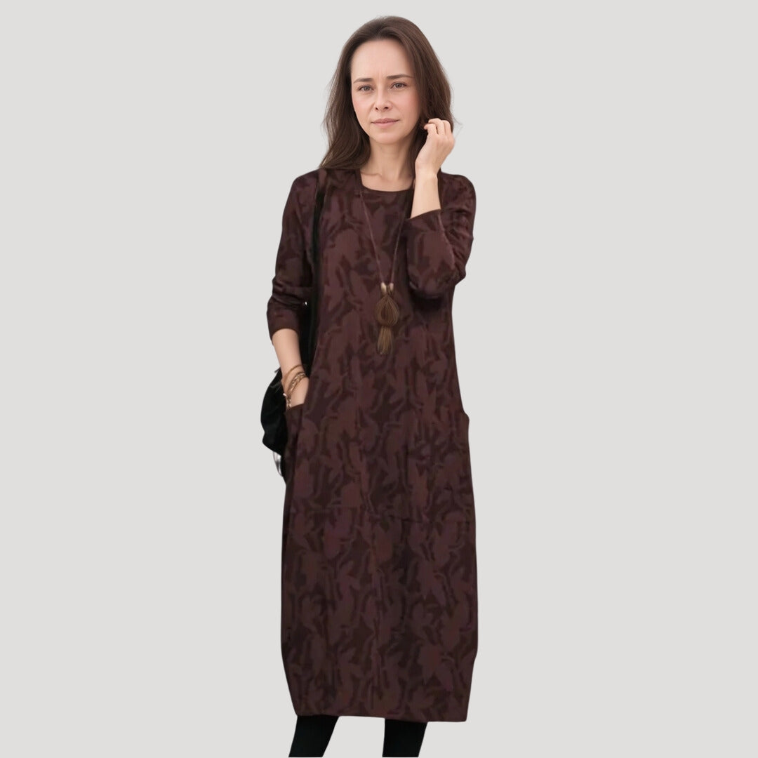 Stilla | Elegant Camo Print Kjole