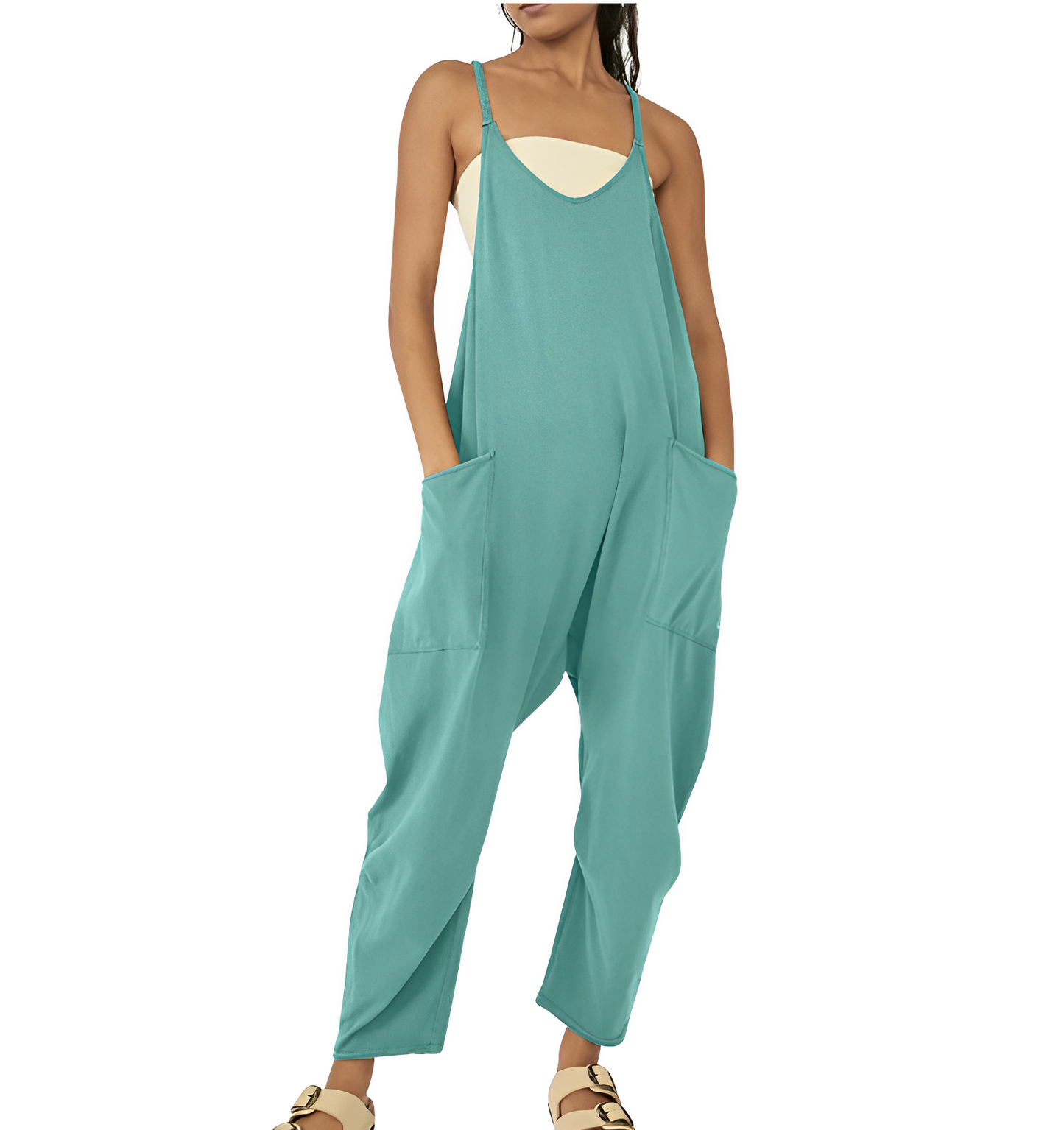 Stilla | Casual Jumpsuit Uden Ærmer med Lommer til Kvinder
