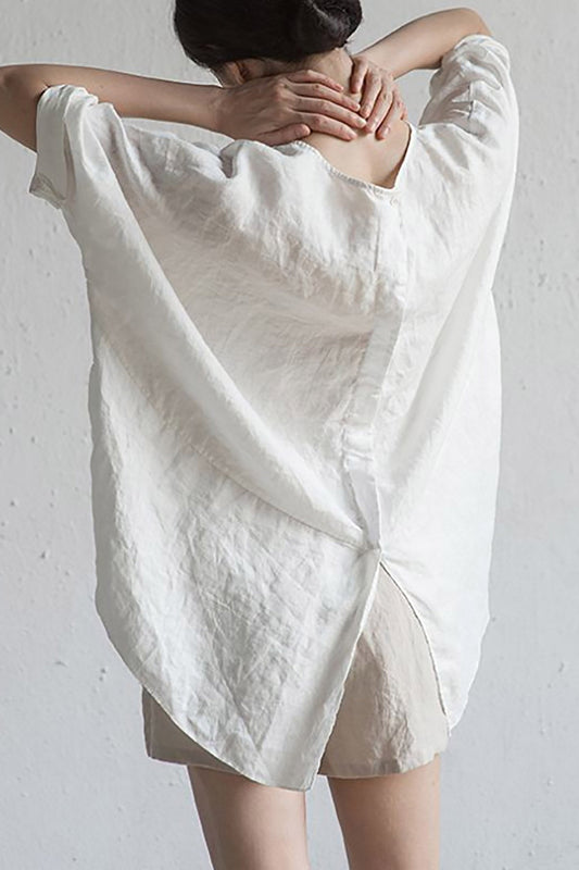 Stilla | Smart japansk bluse i hør