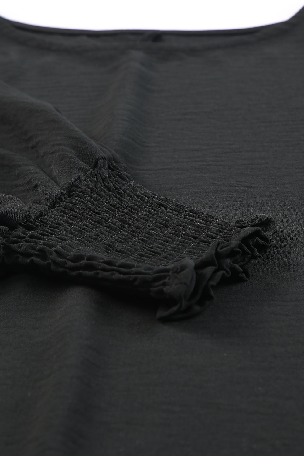 Stilla | Smocked Wrist Shift Blouse Top