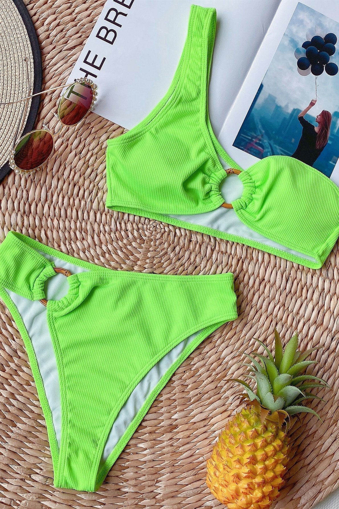 Stilla | Bikini Højtaljet Stil Med En Strop