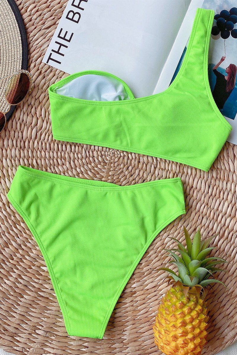Stilla | Bikini Højtaljet Stil Med En Strop