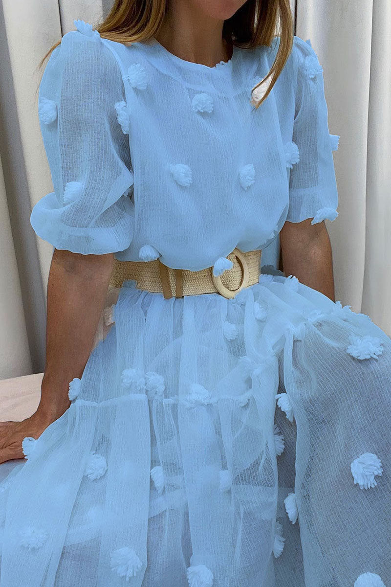 Stilla | Mode Elegant Solid Split Joint O-hals Prinsesse Kjoler