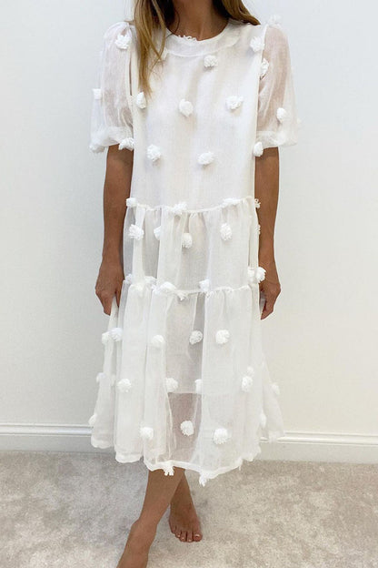 Stilla | Mode Elegant Solid Split Joint O-hals Prinsesse Kjoler