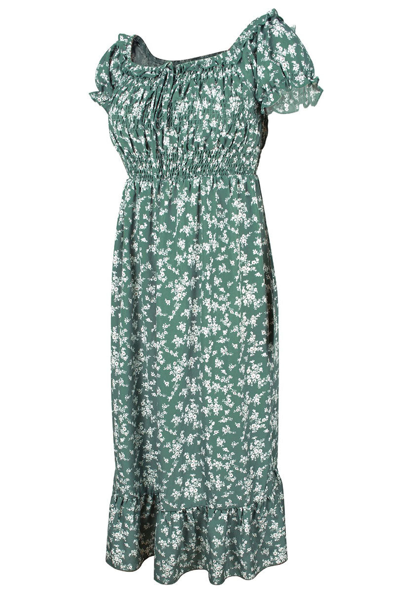 Stilla | Mode Street Print Patchwork Off the Shoulder A-linie Kjoler