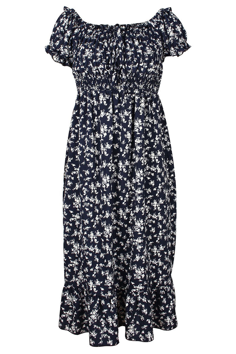 Stilla | Mode Street Print Patchwork Off the Shoulder A-linie Kjoler
