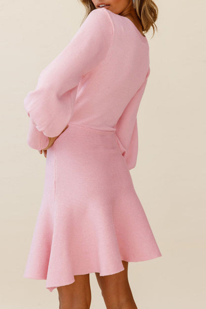 Stilla | Mode Berømtheder Solid Split Joint O-hals A-linie Kjoler