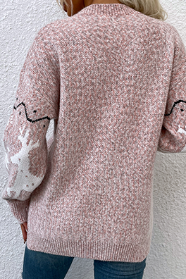 Stilla | Afslappet Wapiti Pocket Buckle V-hals Toppe