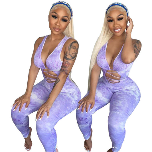 Dame sporty cut-out jumpsuit Stilla