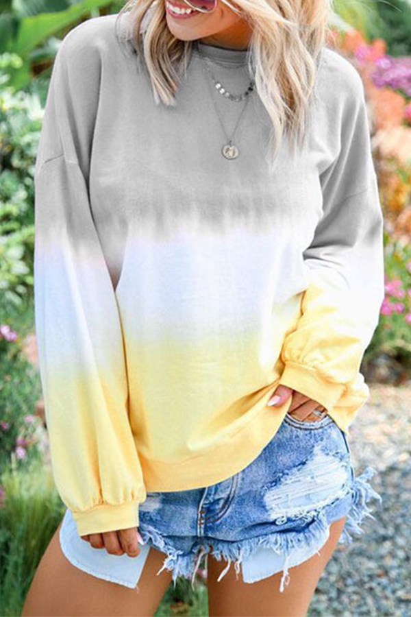 Stilla | Behagelige Basis Toppe Med Rund Halsudskæring og Progressiv Udveksling og Kontrast