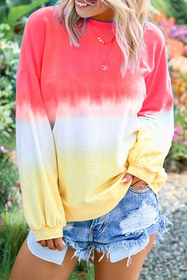 Stilla | Behagelige Basis Toppe Med Rund Halsudskæring og Progressiv Udveksling og Kontrast