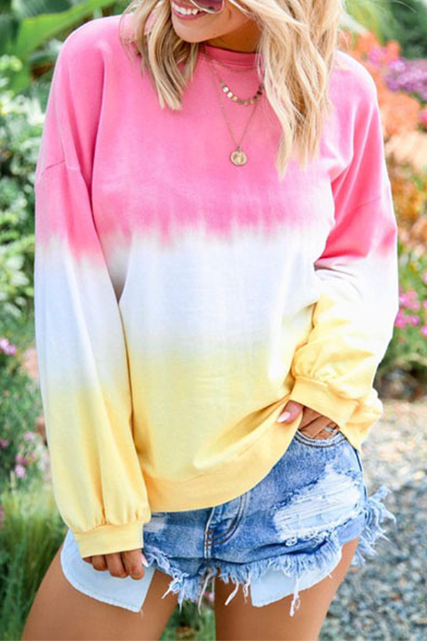 Stilla | Behagelige Basis Toppe Med Rund Halsudskæring og Progressiv Udveksling og Kontrast