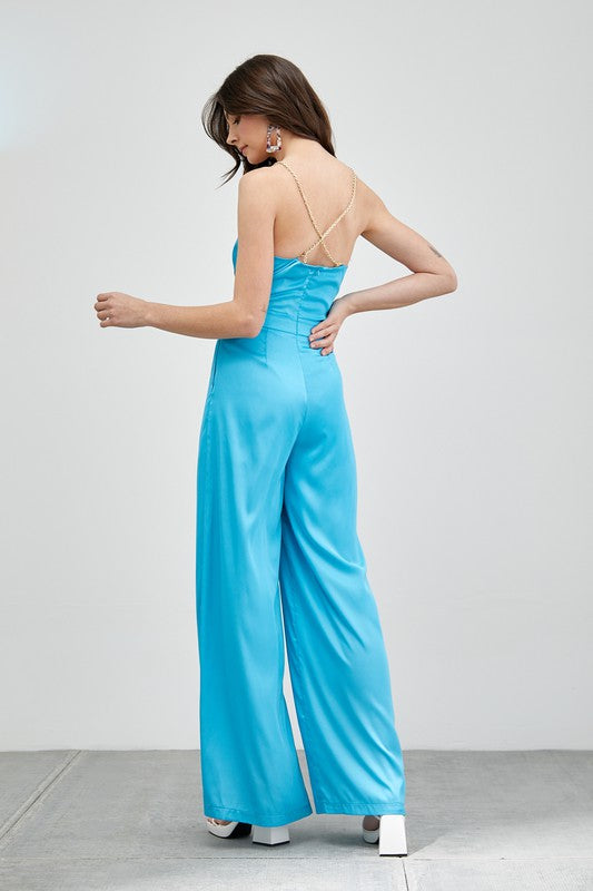 Stilla | Hals Trim Detalje Jumpsuit