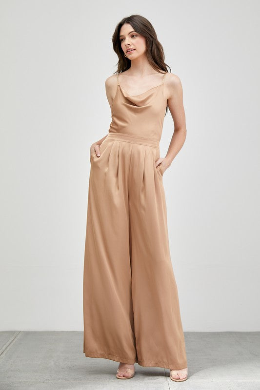 Stilla | Hals Trim Detalje Jumpsuit
