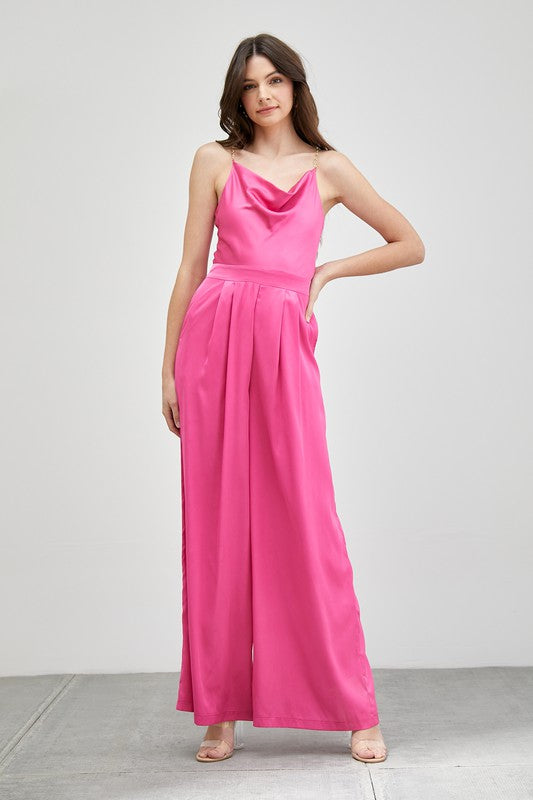 Stilla | Hals Trim Detalje Jumpsuit