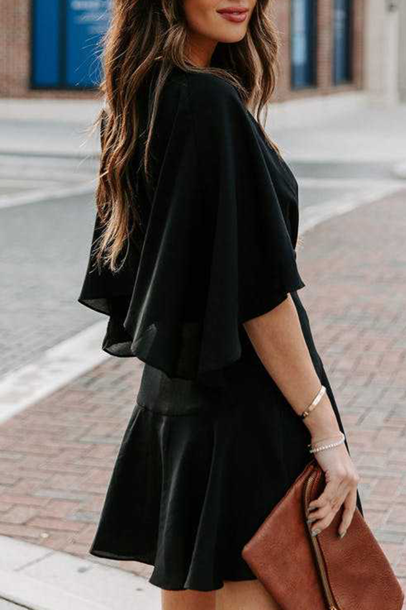 Stilla | Mode Solid Split Joint V-hals Ret Jumpsuits