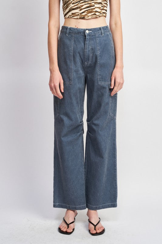 Stilla | Rise Fit Cargo Bukser