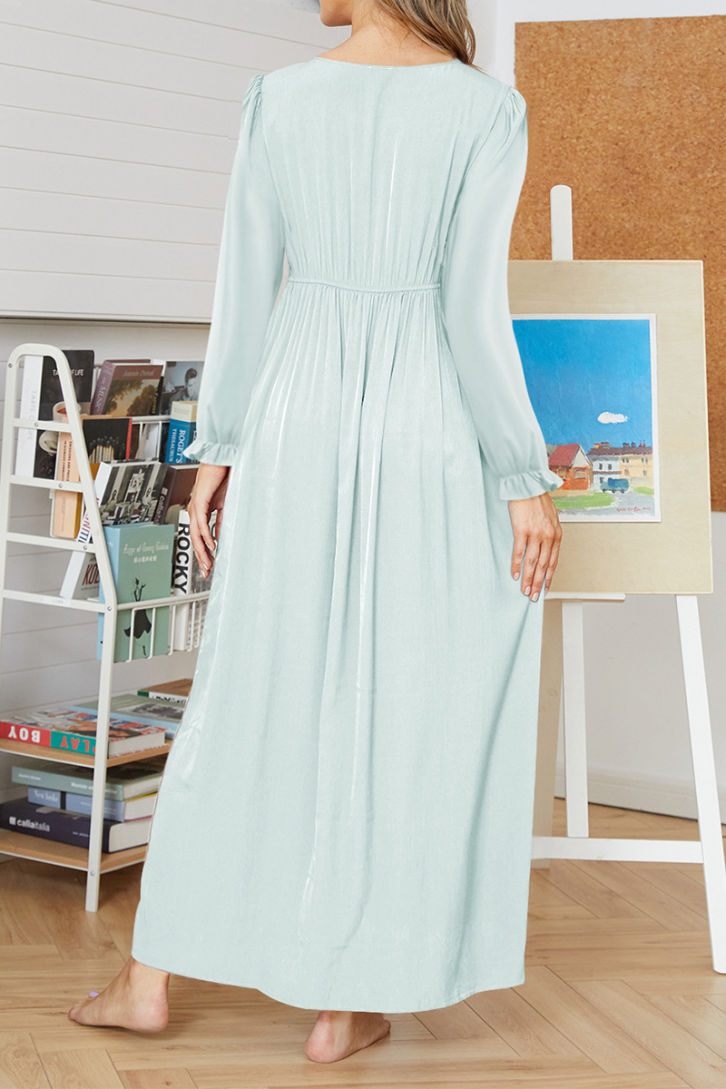 Stilla | Mode Solid Blonde V-hals Lige Kjoler