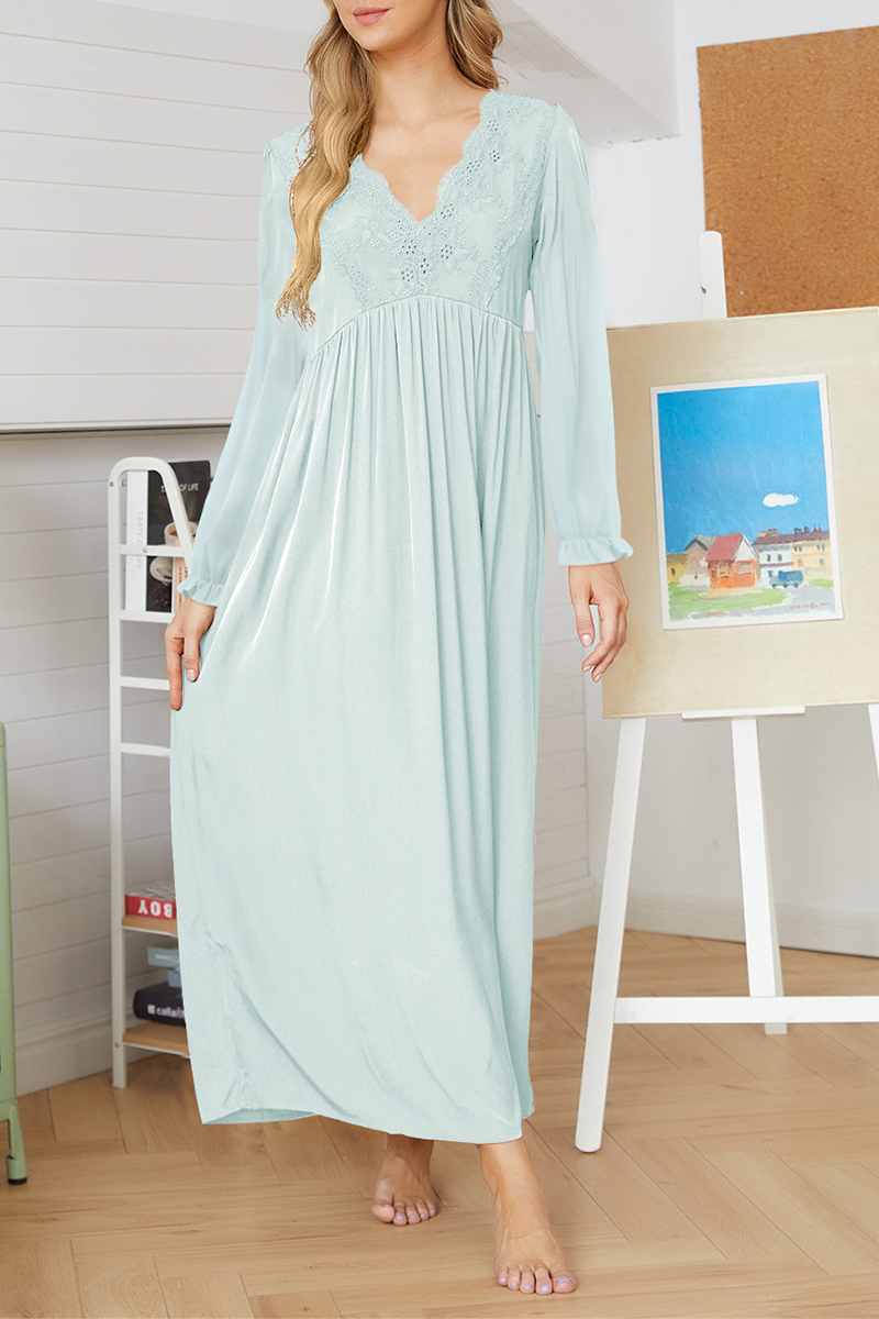 Stilla | Mode Solid Blonde V-hals Lige Kjoler