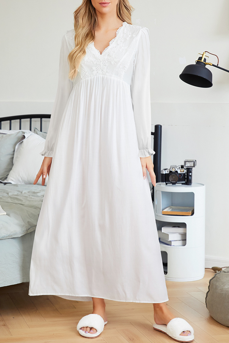 Stilla | Mode Solid Blonde V-hals Lige Kjoler