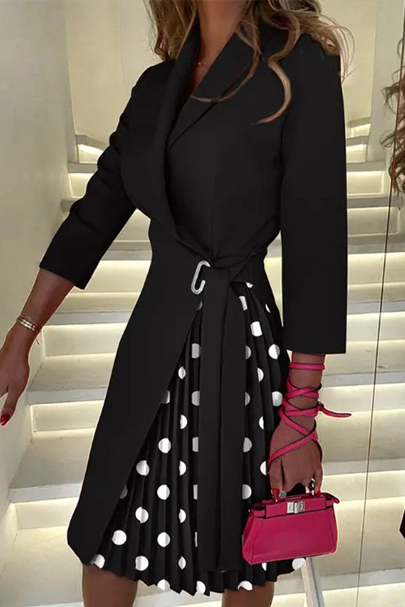 Stilla | Mode Patchworkkjoler Med V-udskæring og a-linje