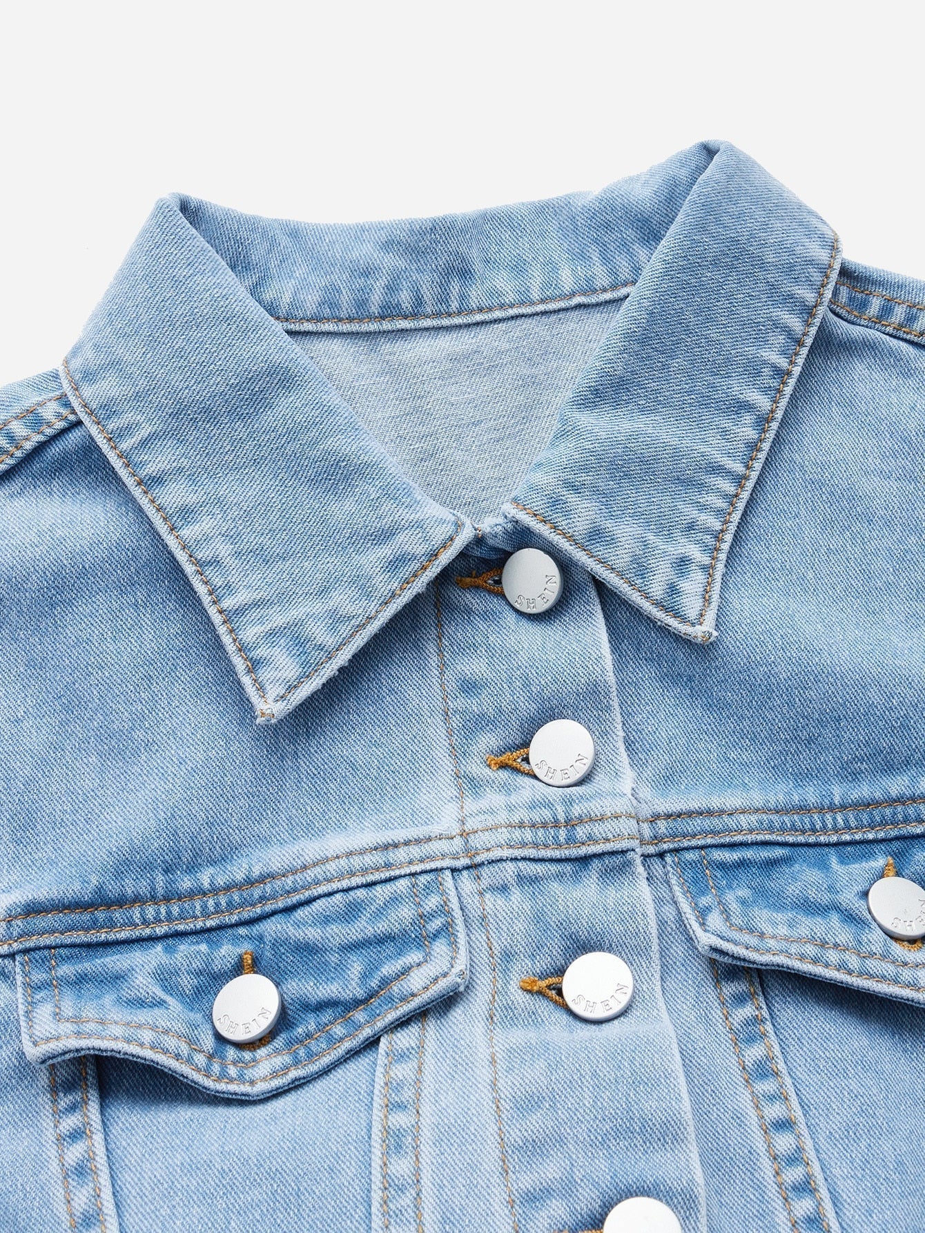 Stilla | Blues Jumpsuit Med Klaplomme Lavet Af Denim Med Knaplukning Foran