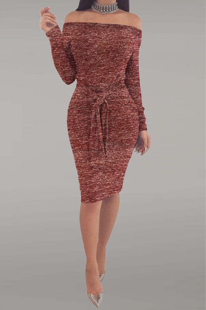 Stilla | Kjoler Blyantskørt Med Fra Skuldrene Solid Farve Patchwork Fra Gaden