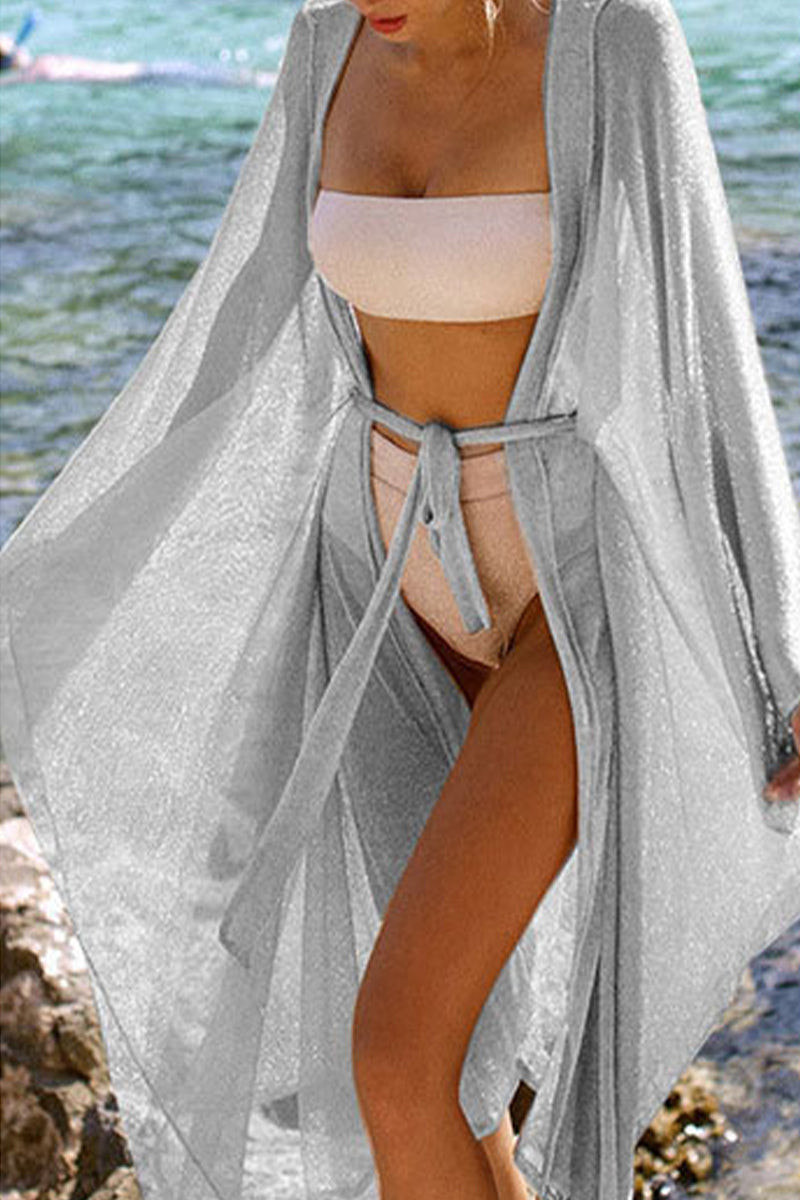 Stilla | Ferie Enkel Solid Frenulum Badetøj Dække Op