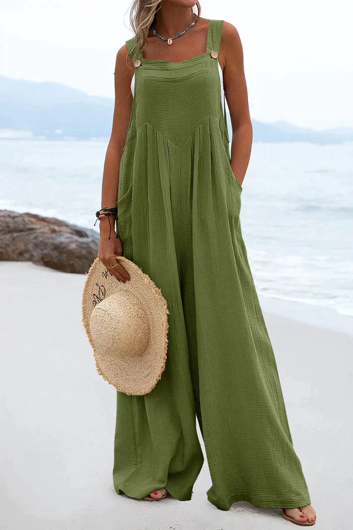 Stilla | Casual Jumpsuits Med Firkantet Krave