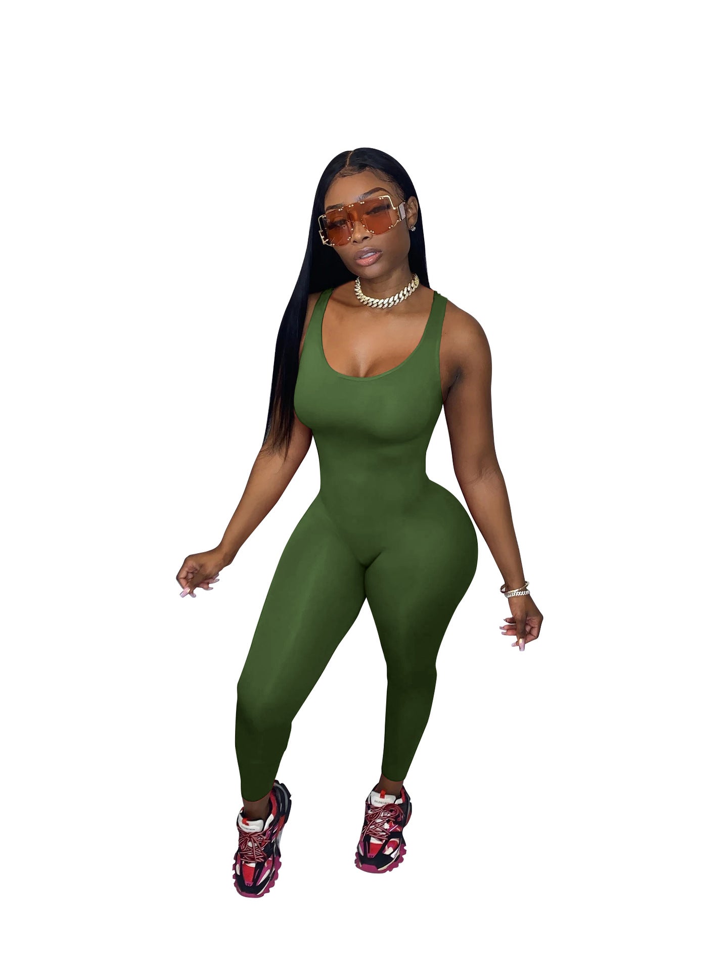 Dame Sporty sømløs jumpsuit med figursyet snit Stilla