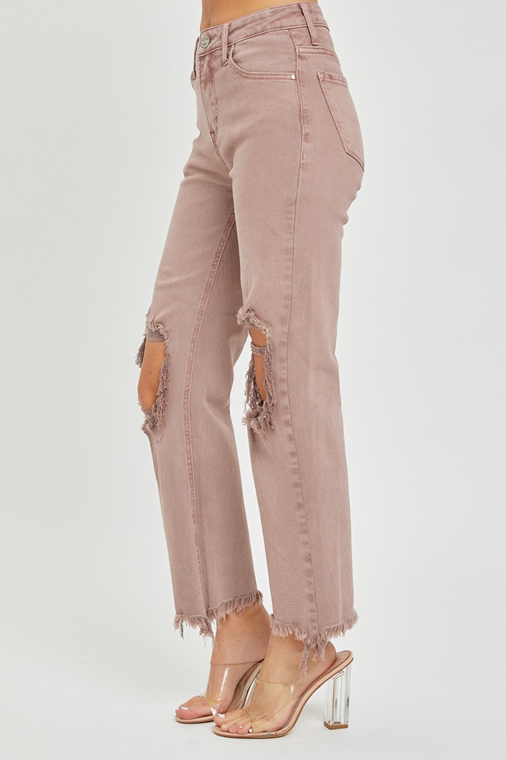 Stilla | Distressed Ankel Bootcut Jeans