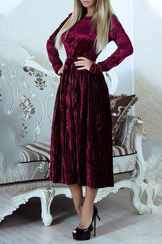 Stilla | Ensfarvede Plissékjoler Med Rund Halsudskæring Frenulum