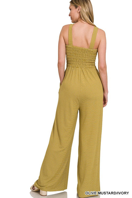Stilla | Top Stribet Jumpsuit