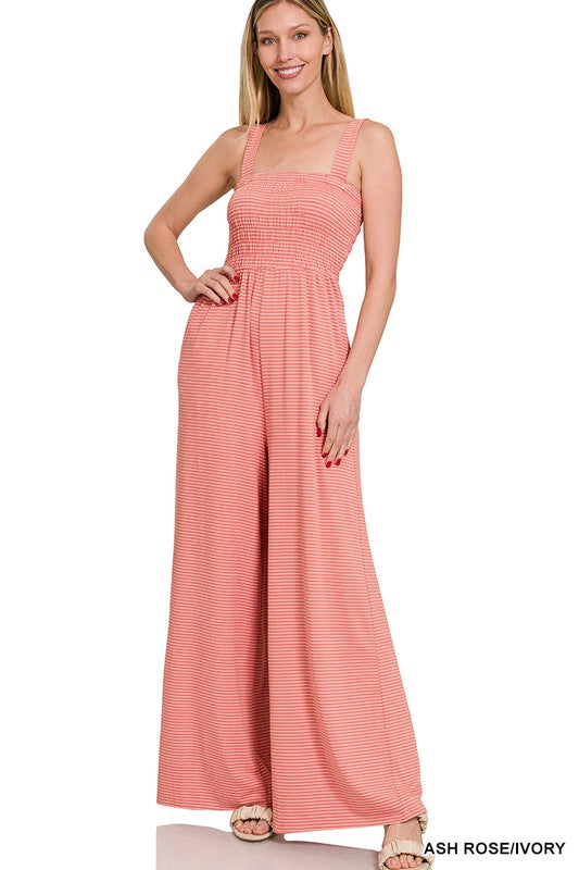 Stilla | Top Stribet Jumpsuit