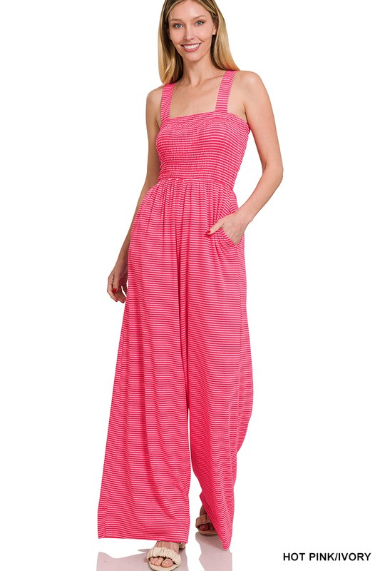 Stilla | Top Stribet Jumpsuit