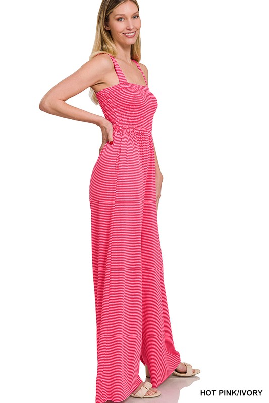 Stilla | Top Stribet Jumpsuit