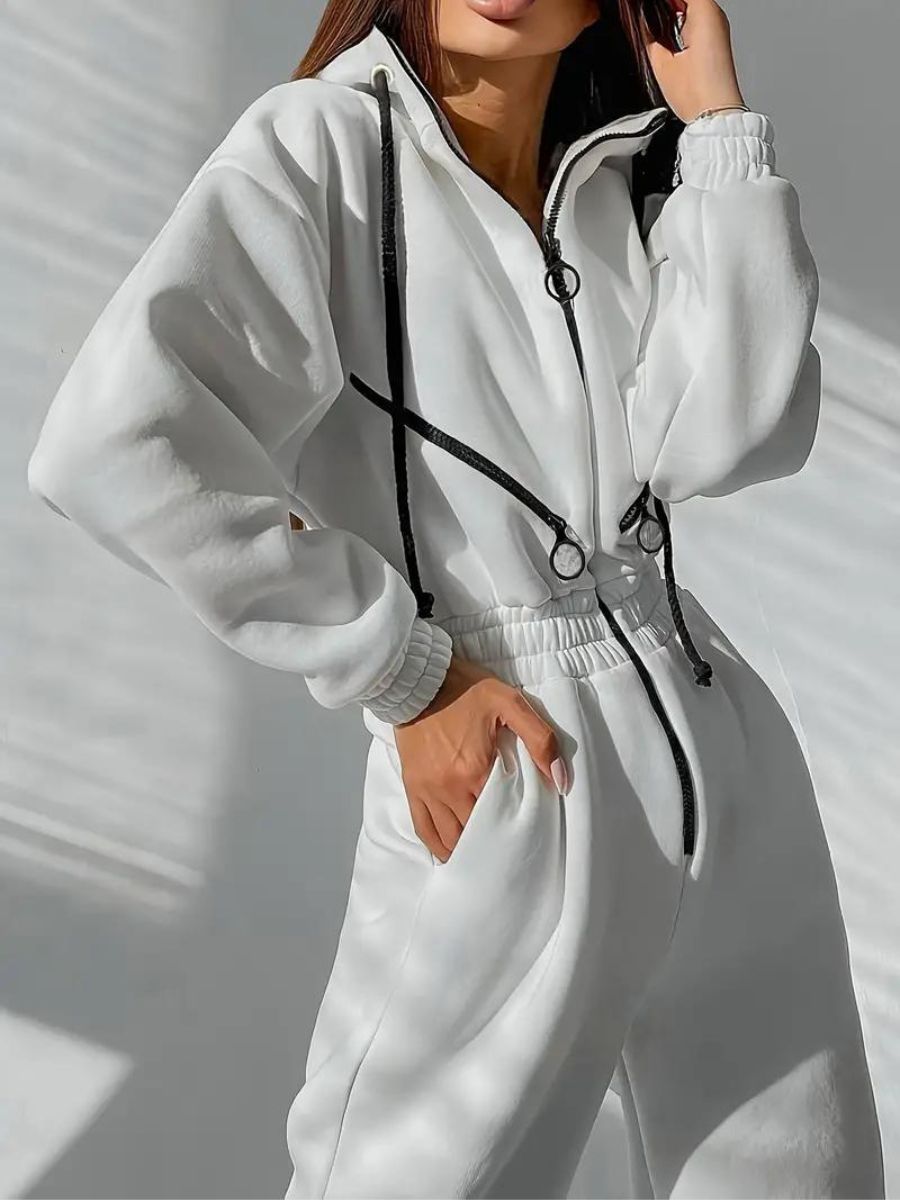 Stilla | Jumpsuit Med Hætte Og Snøre