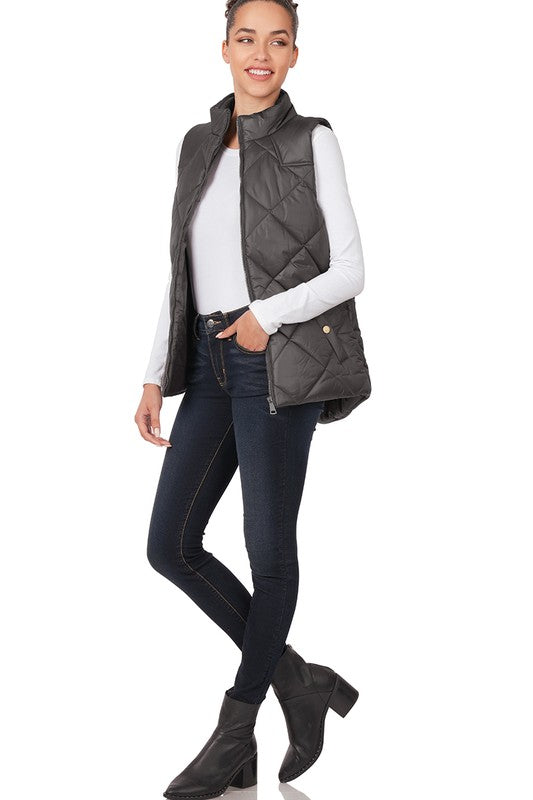 Stilla | Polstret Lynlås Front Vest