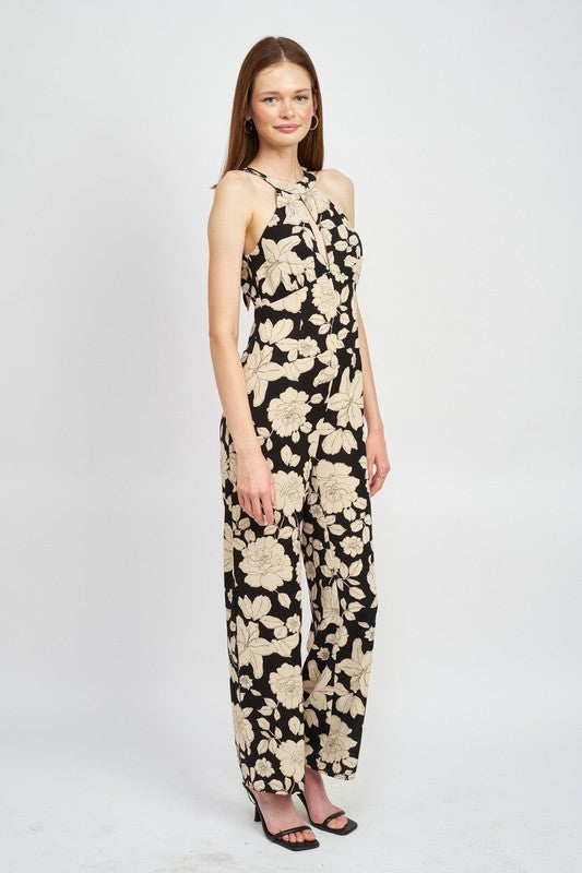 Stilla | Halterneck Jumpsuit Med Åben Ryg