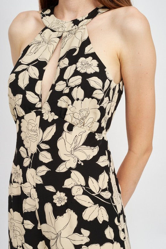 Stilla | Halterneck Jumpsuit Med Åben Ryg