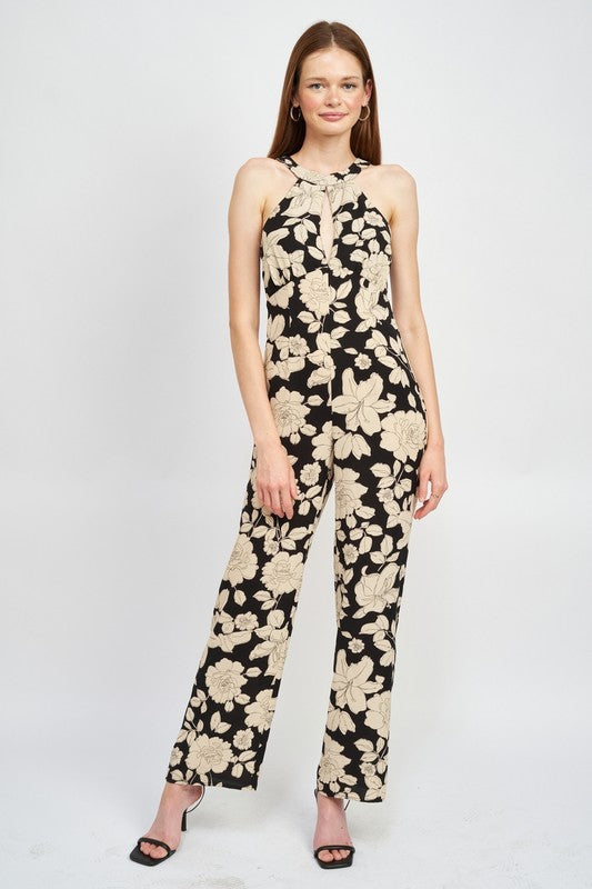 Stilla | Halterneck Jumpsuit Med Åben Ryg