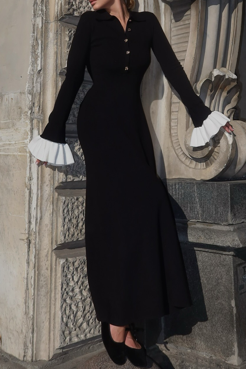 Stilla | Elegante Rockkjoler Med Kontrasterende Flettede Flæser Ved Taljen Og Rund Skæring