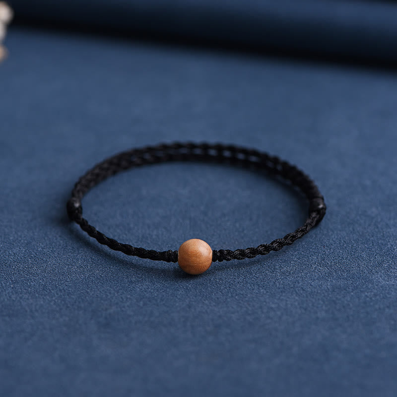 Stilla | Buddha Amulet Armbånd Lavet Af Ferskentræperler Mod Onde Ånder