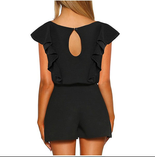 Dame RULLEÆRMER afslappet Jumpsuit Stilla