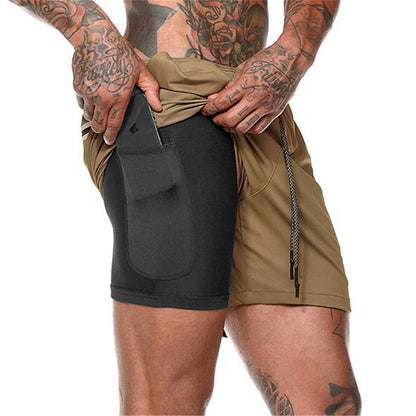 Herrer Sport Shorts med integreret lomme-design Stilla
