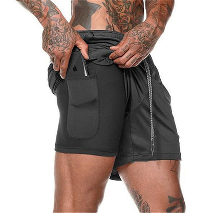 Herrer Sport Shorts med integreret lomme-design Stilla